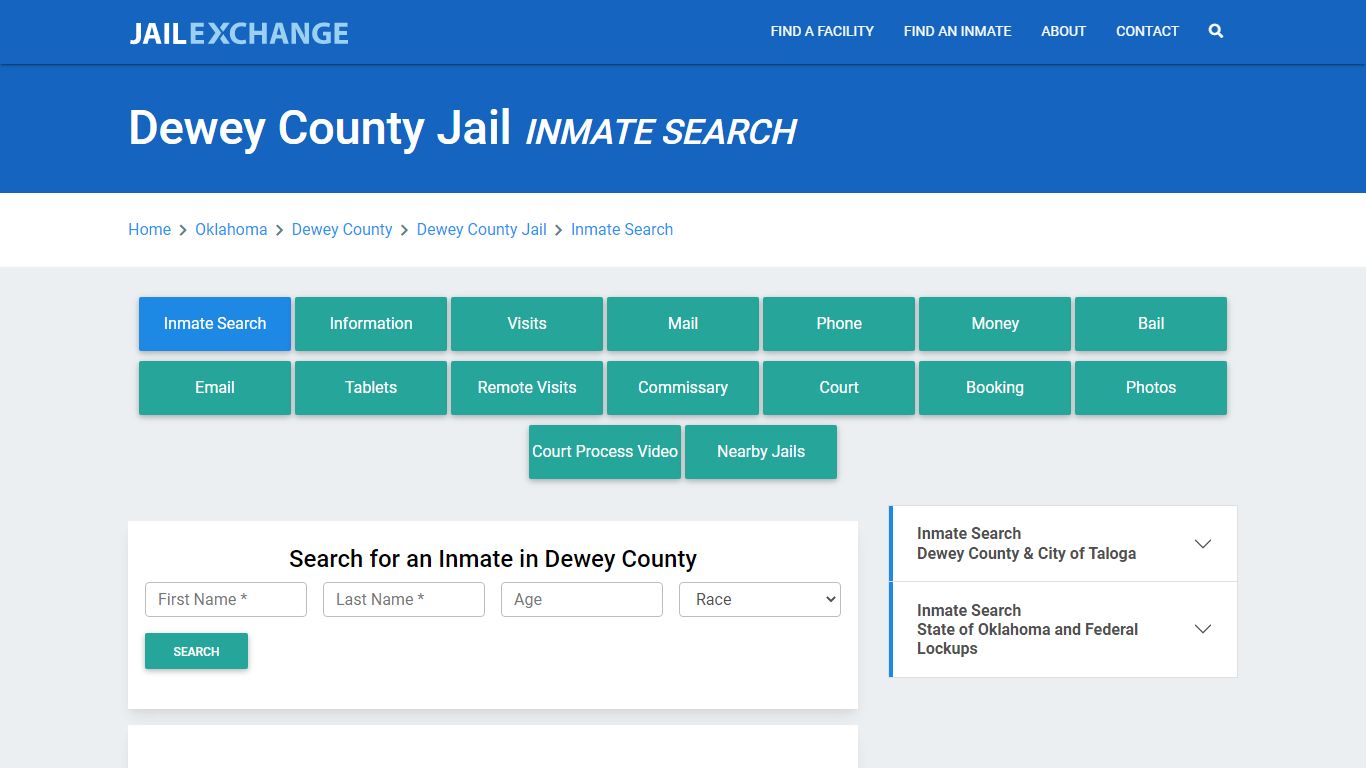 Dewey County Jail, OK Inmate Search: Roster & Mugshots