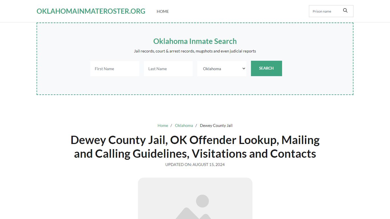 Dewey County Jail, OK: Inmate Search Options, Visitations, Contacts